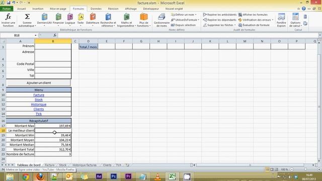 Formation Excel niveau 2 - Partie 18 - Récapitulatif avec des formules courantes смотреть онлайн