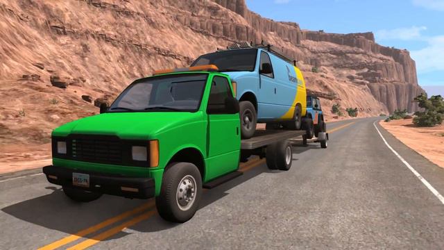 BeamNG Drive - Car Transporter смотреть онлайн