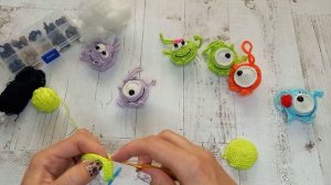 Мастер класс по вязанию брелка - монстрика???. Простой мк крючком