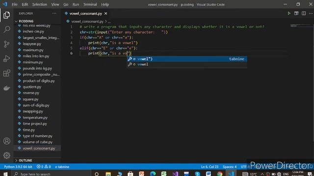 Python Program | Check Alphabet for Vowel or Consonant смотреть онлайн