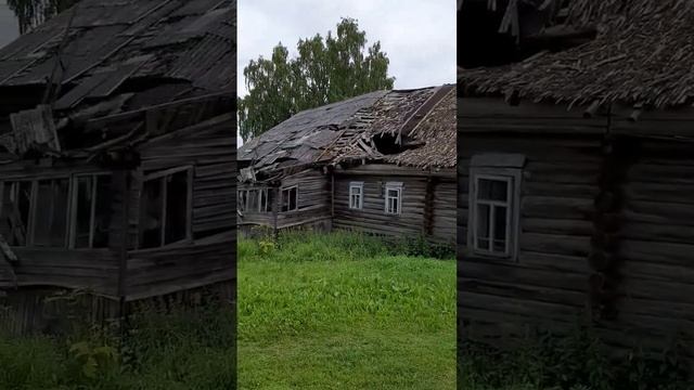 Заброшенный старинный дом в деревне. Костромская область #деревня #костромскаяобласть #кострома смотреть онлайн