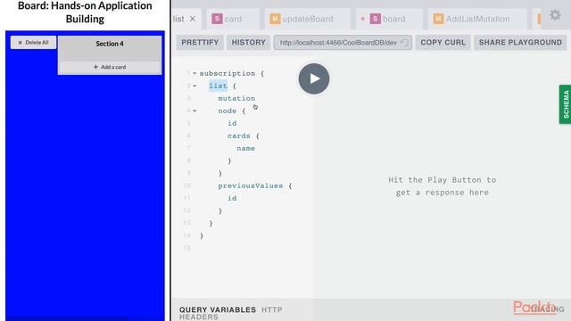 Hands-on Application Building with GraphQL: Setting Up Using Playground | packtpub.com смотреть онлайн