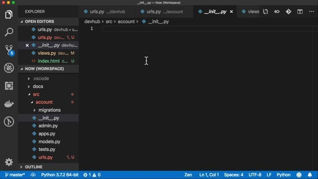 Django 2.0: setup URLs, templates and HTML views for Account application / DevHub - Django Project смотреть онлайн