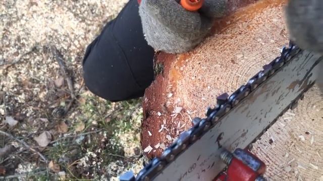Заточка цепи бензопилы напильником смотреть онлайн