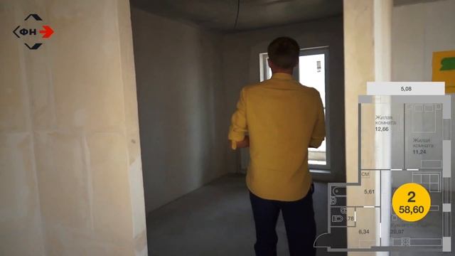 Обзор двухкомнатной квартиры в Городе-Парке "Ясный Берег", обзор от Фонда Новостроек г. Новосибирск смотреть онлайн