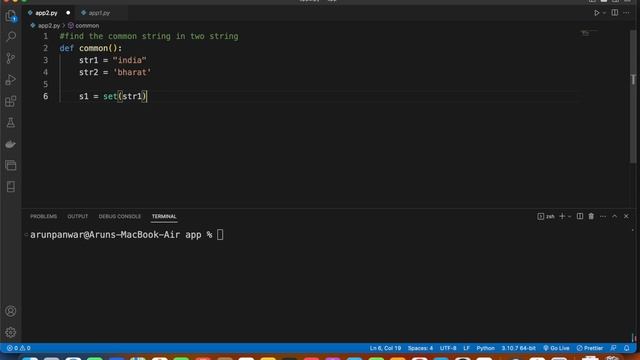 6 find the common string in two string ||Best Python Programming Questions смотреть онлайн