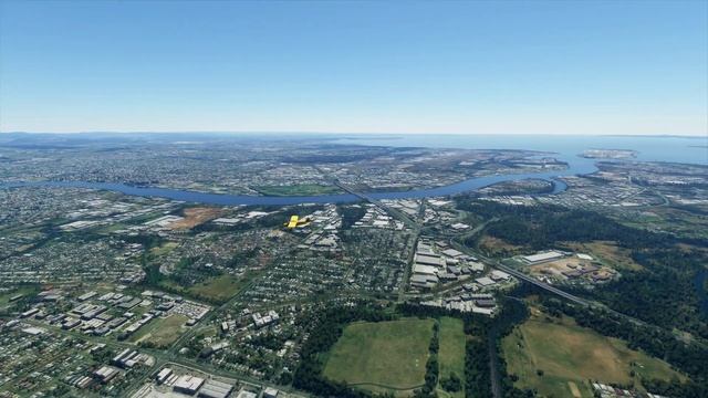 Microsoft Flight Simulator 2020 Brisbane, Australia Gameplay | Clear Skies, Afternoon смотреть онлайн