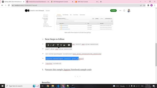 AWS Glue Interactive Session смотреть онлайн