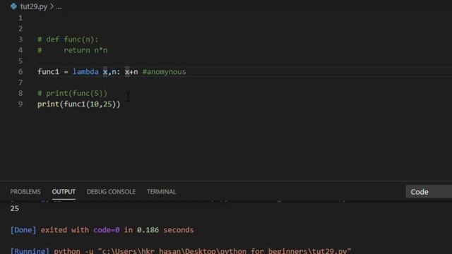 Lambda Expression | Anonymous Function In Python | Python For Absolute Beginner In Hindi#29 смотреть онлайн