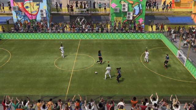 FC 24 VOLTA - Neymar Vinicius Rodrygo Vs Ronaldinho Zidane Gullit - VOLTA 3v3