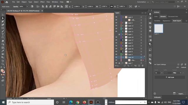 Adobe Illustrator | Gradient Mesh | Digital Portrait | Lisa смотреть онлайн