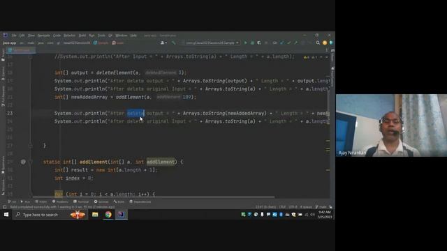 2023 Java Training Session 28 | Array | Remove or Delete an element | Insert or Add an element смотреть онлайн
