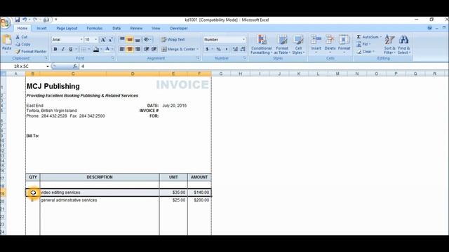 How To Save Your Invoice As A PDF File | Microsoft Excel 2007 смотреть онлайн