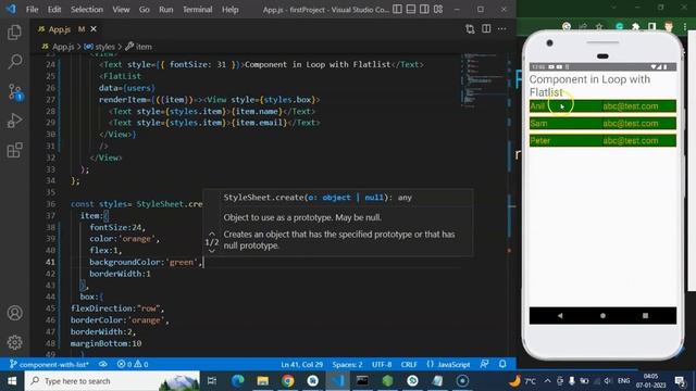 React Native tutorial #17 Component in Loop with Flatlist смотреть онлайн