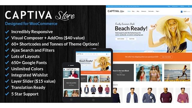 Captiva - Responsive WordPress WooCommerce Theme | Themeforest Website Templates and Themes смотреть онлайн