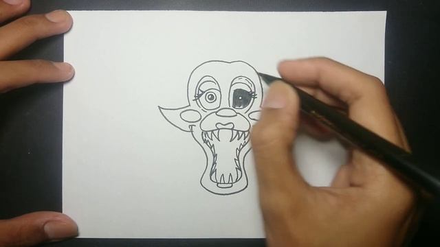 How to Draw Mangle Face - Five Nights at Freddy's смотреть онлайн