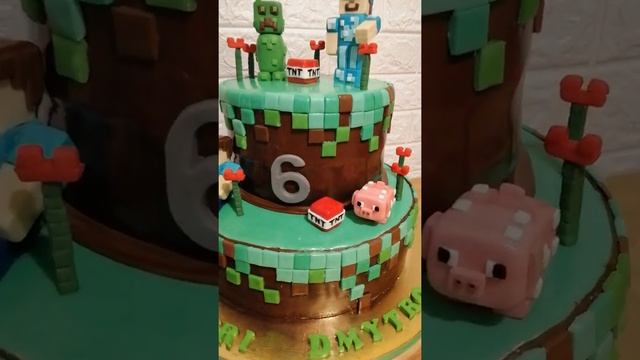 Торт Майнкрафт. Torta Maincraft смотреть онлайн