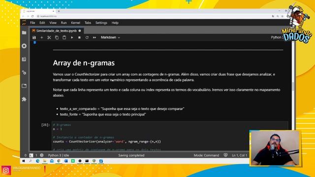 NLP: MEDINDO SIMILARIDADE ENTRE TEXTOS COM PYTHON смотреть онлайн
