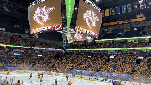 Preds vs Canes Game 3 Experience | Almost Full Arena | CRAZY Atmosphere смотреть онлайн