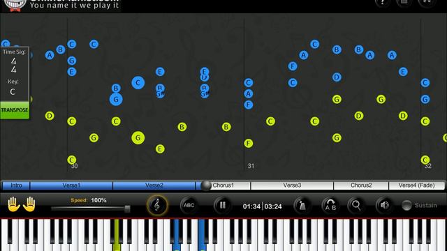 John Lennon - Imagine - Piano Tutorial смотреть онлайн