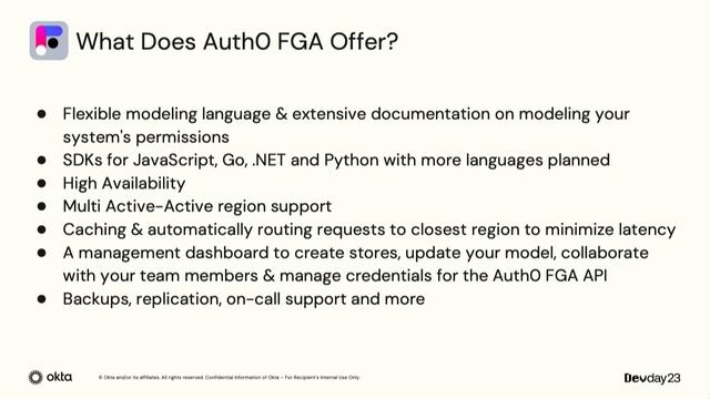 Go Beyond Role Based Access with Auth0 FGA - Devday 2023 смотреть онлайн