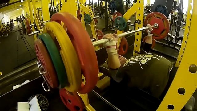 Д 3, Жим лежа с паузой на груди (1 сек.), 105 кг. смотреть онлайн