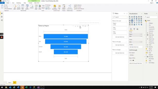 How to create a Funnel Chart in Power BI | Power BI Tutorial for Beginners смотреть онлайн