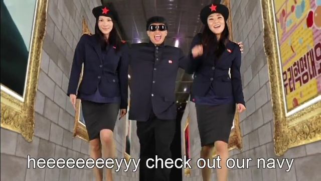 Kim Jong style (WITH LYRICS) - Kim Jong gangnam style parody смотреть онлайн
