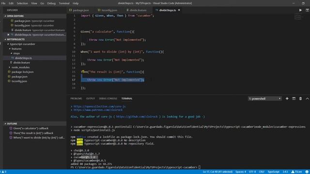 TypeScript Cucumber смотреть онлайн