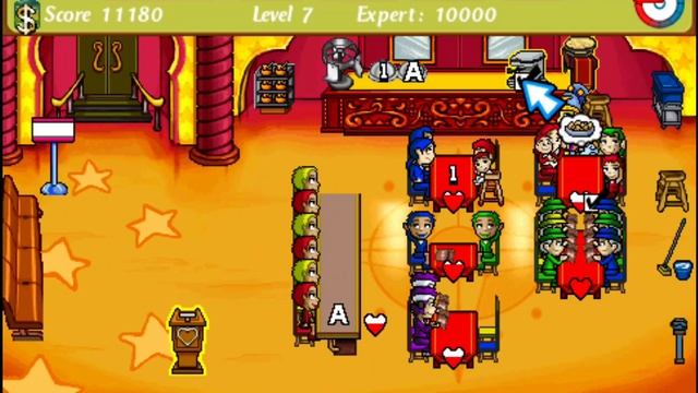 Diner Dash Sizzle & Serve ( PSP ) : Part 5 Goddess restaurant level 1- 10 . смотреть онлайн