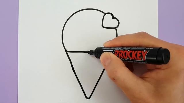 HOW TO DRAW A CUTE ICE CREAM WITH A LOVE HEART CUTE AND EASY - BY Rizzo Chris смотреть онлайн