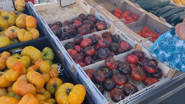 Идём на Французский Рынок - Показываю Цены на Базаре - Отпуск на Юге Франции смотреть онлайн