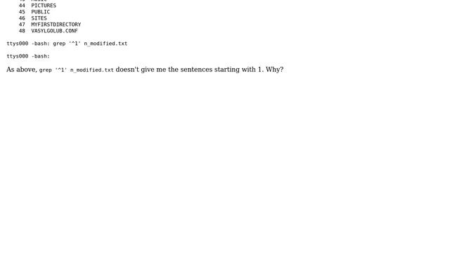 Unix & Linux: grep command. '^1' won't work (2 Solutions!!) смотреть онлайн