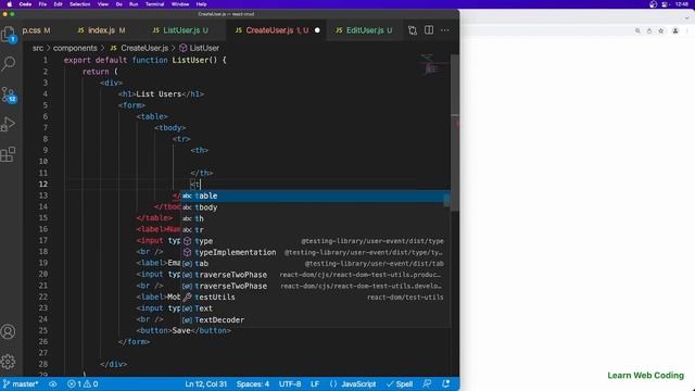 E3-REACT CRUD: Create database in PHPMyAdmin and design form in React Component смотреть онлайн