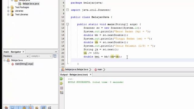 Soal - Berat Badan Ideal #16 | Java | Bahasa Indonesia смотреть онлайн