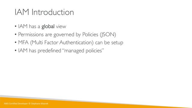 AWS IAM Introduction смотреть онлайн