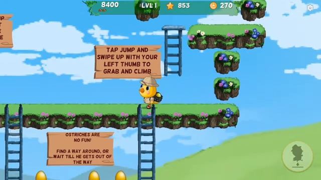 Super Chuckie Egg - Tutorial Level смотреть онлайн