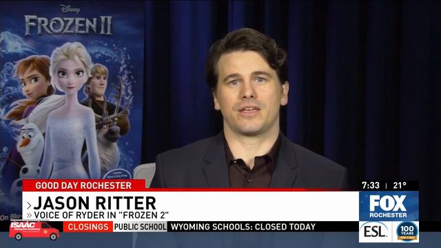 Jason Ritter - voice of Frozen's Ryder - on Good Day Rochester смотреть онлайн