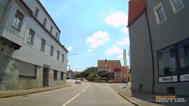 D: Stadt Teublitz. Landkreis Schwandorf. Ortsdurchfahrt. Mai 2018 смотреть онлайн
