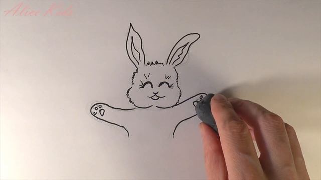 Как нарисовать зайчика (РИСУНКИ ДЛЯ ДЕТЕЙ) / How to draw a Bunny (DRAWINGS for CHILDREN) смотреть онлайн