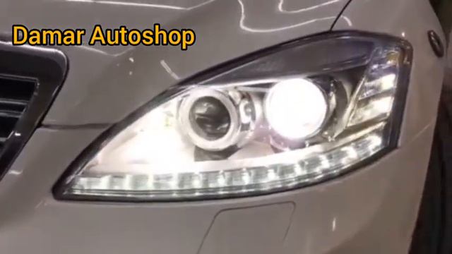 Head Lamp Headlamp Head Lights Headlights Mercedes Benz S Class W221 2007 2008 2009 Facelift Look смотреть онлайн