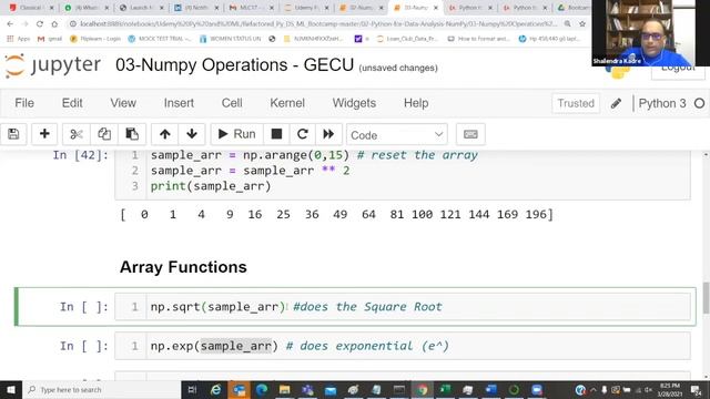 Python NumPy Part 3 (session 3 of 3) | Array Operations & Global Functions | Hindi смотреть онлайн