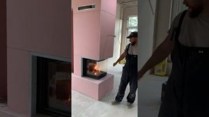 Монтаж камина с топкой Астов П3С. Техническая часть. Растопка