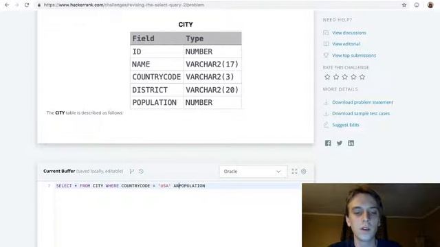 HackerRank Revising the Select Query II Solution Explained - SQL смотреть онлайн