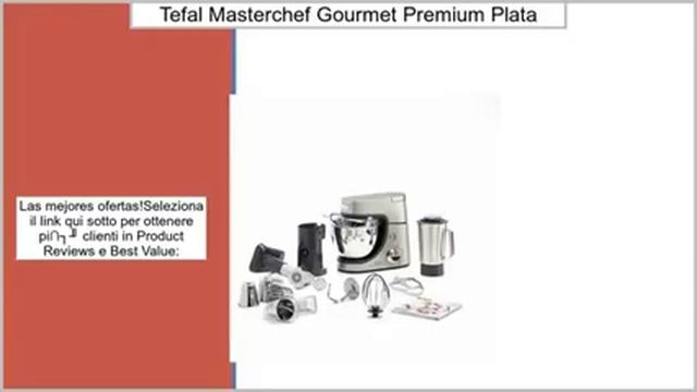 Tefal Masterchef Gourmet+ Premium 900W 4.6L Gris, Plata - Robot de cocina (Gris, Plata, Gir смотреть онлайн