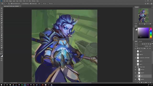 Jaina - Studying the Blizzad/Hearthstone artstyle #3 смотреть онлайн