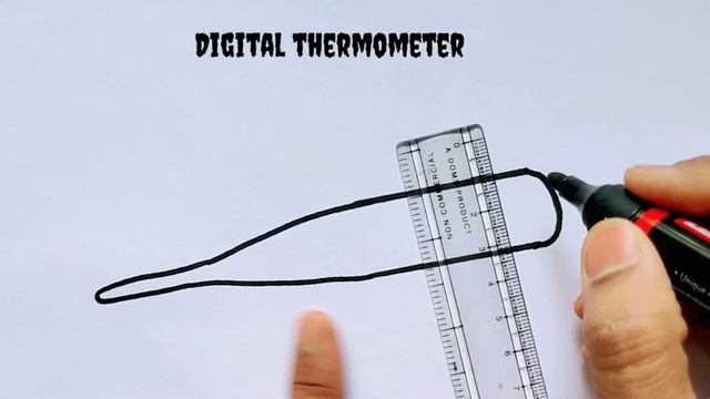 how to draw thermometer|how to draw digital thermometer|class 7 thermometer diagram смотреть онлайн