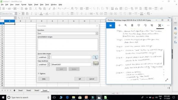 CONSOLIDATING DATA USING LIBRE OFFICE CALC