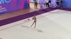 Мишкурова Ульяна 2013| Упражнение с мячом| турнир на призы Александры Солдатовой| АСКМО ХГ