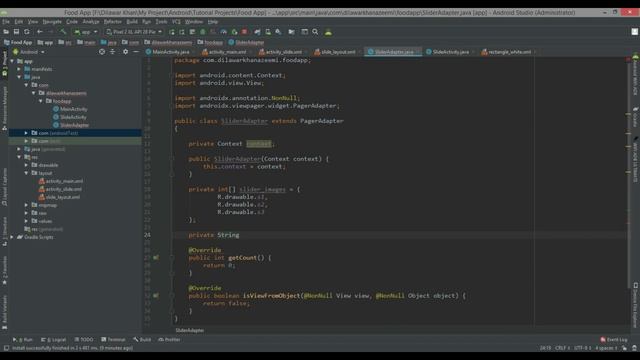 Food App UI - Onboarding | Walkthrough - Slide Screen Design in Android Studio Tutorial 2020 смотреть онлайн